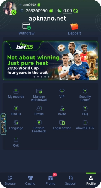 Bet 55 Game